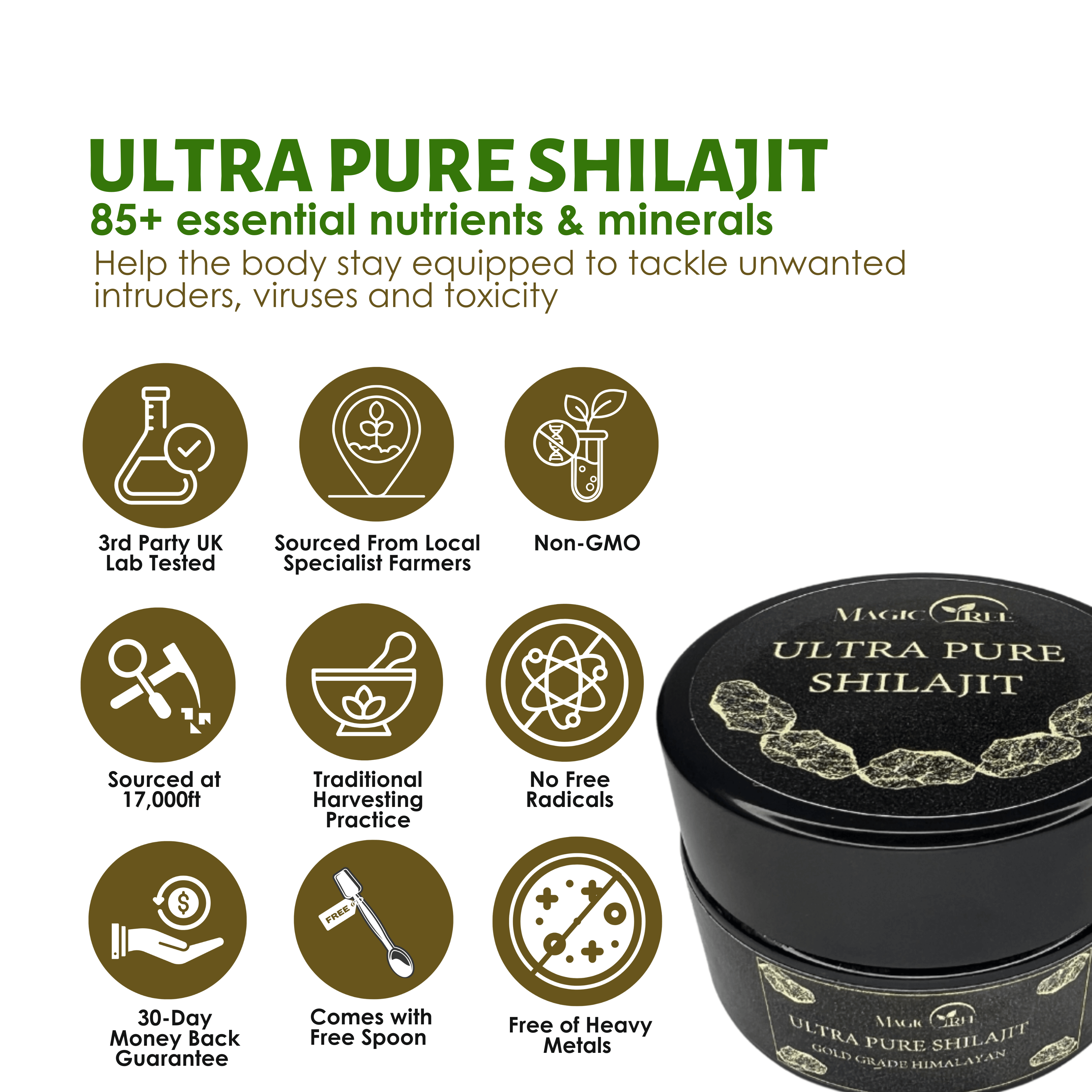 Ultra Pure Shilajit (50 Servings)